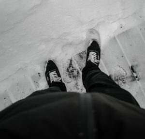 zapatillas y nieve
