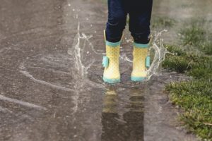 zapatos de lluvia